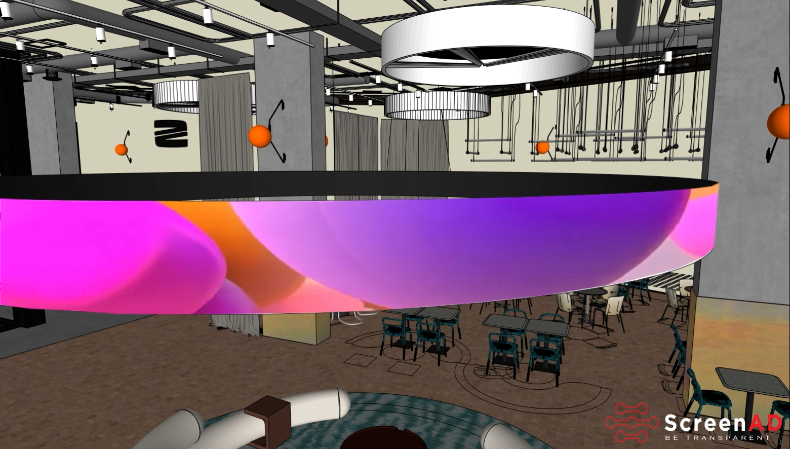 Render pantalla circular